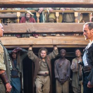 Still of Toby Stephens and Anthony Bishop in Black Sails 2014