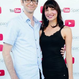 Jessica Remmers at the YouTube Space LA with director of 