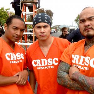 Production shot Filipino inmate #3 on The Kroll Show.