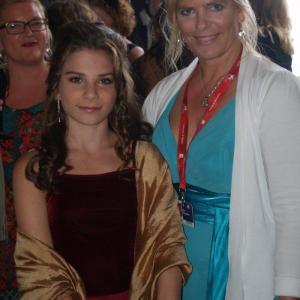 Tehilla with producer Helena Danielsson at the premiere in Venice