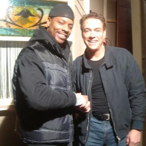 With Jean Claude Van Damme in The Hard Corps! Great shoot in Romania
