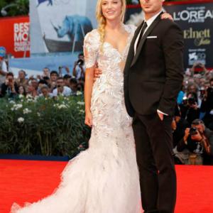 Maika Monroe and Zac Effron at The 69th Venice International Film Festival Red Carpet premiere of AT ANY PRICE 83112