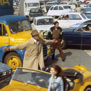 Still of Jacques Tati Maria Kimberly and Marcel Fraval in Trafic 1971