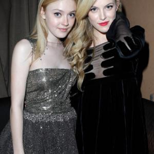 Dakota Fanning and Riley Keough at event of The Runaways (2010)