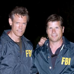 Thurman Dalrymple as FBI agent with partner Randy Travis in 'The Wager'