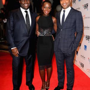 Chiwetel Ejiofor Lupita Nyongo and Steve McQueen at event of 12 vergoves metu 2013