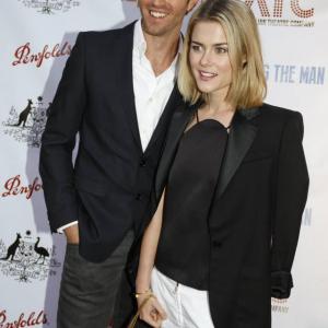 Holding the Man lead actor Adam J Yeend accompanied by Rachael Taylor at the Media Launch for The Australian Theater Company in Los Angeles April 23rd 2014
