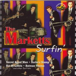 Surfin by the Marketts is a rare copy of their first CD by The Marketts and the only CD by the Markets ever to be released which had a photo of the Marketts on the cover of the album