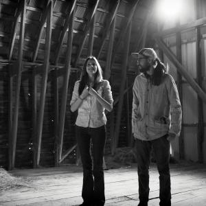 Alexia Fast and director Kevin Barker on the set of Last Kind Words
