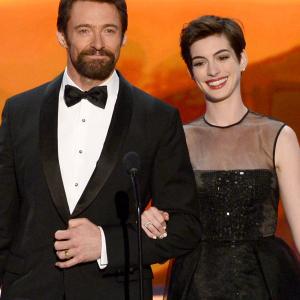 Anne Hathaway and Hugh Jackman