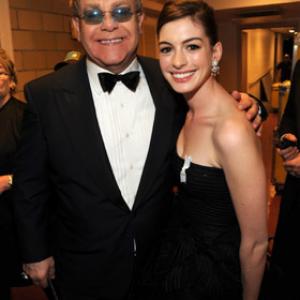 Anne Hathaway and Elton John