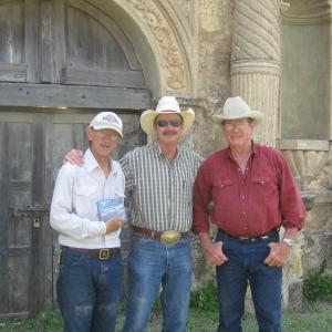 Dean Reading Richard Curilla and David Jones at Alamo Village Brackettville Texas  2010