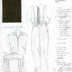 Costume Design Sketch for Stanley in 