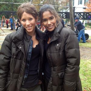 Stunt doubling Daniella Alonso on the episode Ghost, for NBC's Revolution