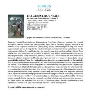 Monsterjunkies graphic novel book one kirkus review