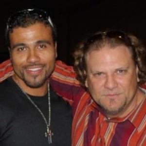 Mike Quinn with friend and voice artist John Cruz