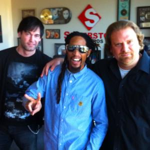 Agent Richie Walls Artist and TV star Lil John and Mike Quinn Silverstone offices Universal Studios CA