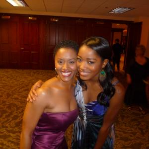 Lony'e Perrine and Keke Palmer at the WIF + Crystal Lucy Awards