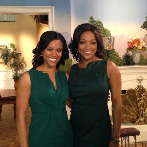 The First Family Behind The Scenes Pictures  Kellita Smith and Lonye Perrine