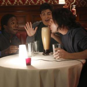 Still of Max Greenfield, Lamorne Morris and Jake Johnson in New Girl (2011)