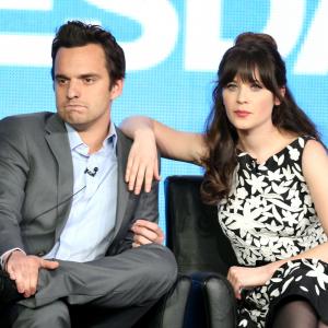 Zooey Deschanel and Jake Johnson at event of New Girl (2011)