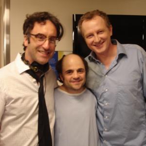 Michael with Don McKellar and Bob Martin on the set of Michael Tuesdays  Thursdays