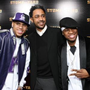 Sylvain White, Ne-Yo and Chris Brown at event of Stomp the Yard (2007)