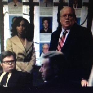 Jerry Hauck as Senator Charlie Mason with Kerry Washington on Scandal 2012
