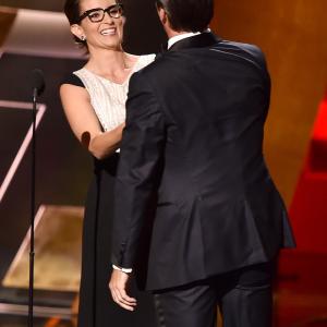 Tina Fey and Jon Hamm at event of The 67th Primetime Emmy Awards 2015