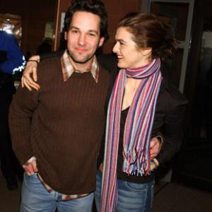 Rachel Weisz and Paul Rudd at event of The Shape of Things 2003