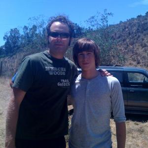 Ryan with John Ondrasik of Five For Fighting during the Chances music video shoot