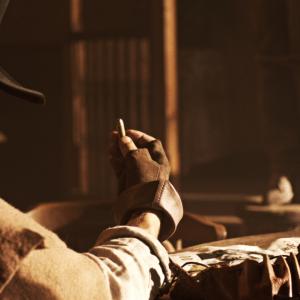 The Bounty Hunter from the games trailer for Call of Juarez:Gunslinger.