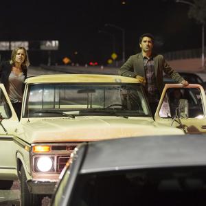 Still of Cliff Curtis and Kim Dickens in Fear the Walking Dead 2015