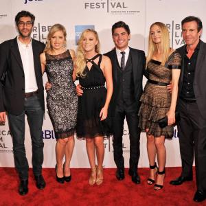 Dennis Quaid, Heather Graham, Kim Dickens, Zac Efron, Maika Monroe and Zineb Oukach at event of At Any Price (2012)