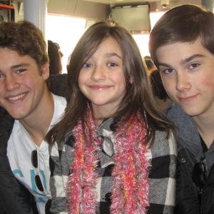 Ashley with Charlie DePew & Jeremy Shada - Aliens in the House