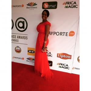 FAR on AMVCA 2015 red carpet in Lagos Nigeria