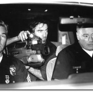 L.A. beat Cops Sgt. Pete Bokatich and Tom Weiss with Romeo Carey