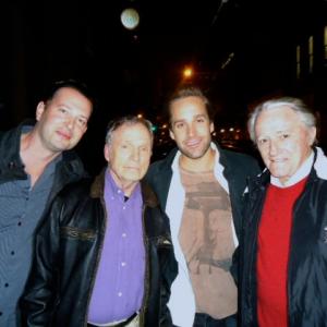 Tyler Hollinger with Christian Keiber, Robert Vaughn, Dick Cavett