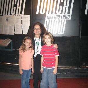 Michael and Jamie Ormsby with Roberta, the stage manager of The Tonight Show with Jay Leno