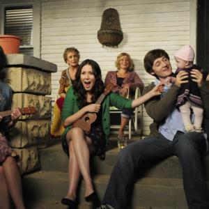 Still of Martha Plimpton, Cloris Leachman, Shannon Woodward, Kate Micucci and Jimmy Lucas in Mazyle Houp (2010)