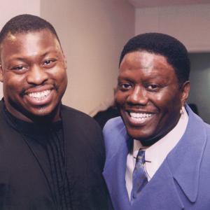 Chet Brewster And Bernie Mac during the Kings of Comedy Tour directed and produced by Chet