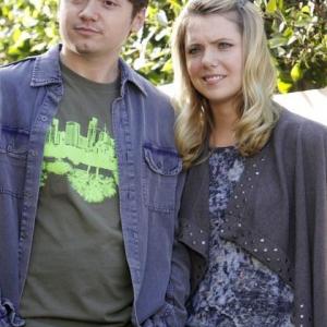 Still of Dan Byrd and Collette Wolfe in Cougar Town (2009)