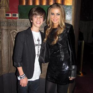 Brandon with Carmen Electra at the Opening Night of 