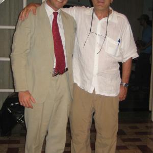 With Robert De Niro in the set of The Good Shepherd 2006