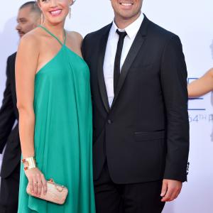 Carson Daly and Siri Pinter at event of The 64th Primetime Emmy Awards 2012