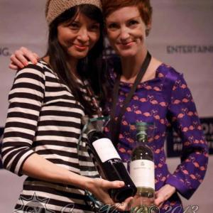 Actresses Michelle Glick and Caroline Fogarty at the awards ceremony for The Sonoma International Film Festival 2013