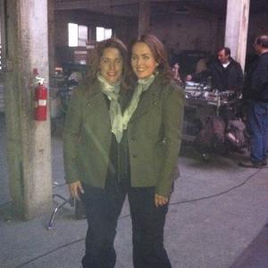 Laura Innes & I on set of The Event.