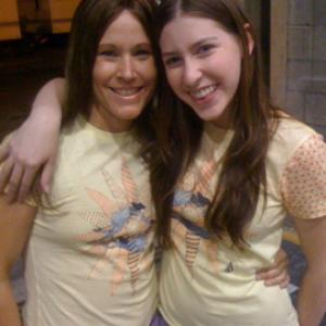 Eden Sher & I on set of The Middle.