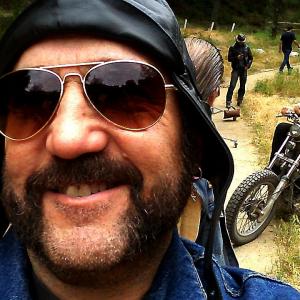 Bryan Hanna on Set of Outlaw Chronicles: Hells Angels.