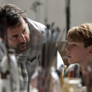 Charlie Rowe with Mark Romanek in Never let me go 2010